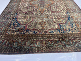 Extremely Fine Antique Silk Mohtasham Kashan Rug 6'5" x 10' 0"