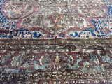 Extremely Fine Antique Silk Mohtasham Kashan Rug 6'5" x 10' 0"