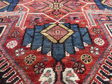 Fine and Rare Antique  Qashqai Tribal Wool Rug 5' 4'' x 6' 4''