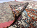Extremely Fine Antique Silk Mohtasham Kashan Rug 6'5" x 10' 0"