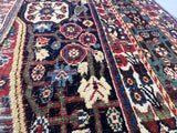 Fine Antique Qashqai Tribal Wool Rug 4'9" x 8' 2''