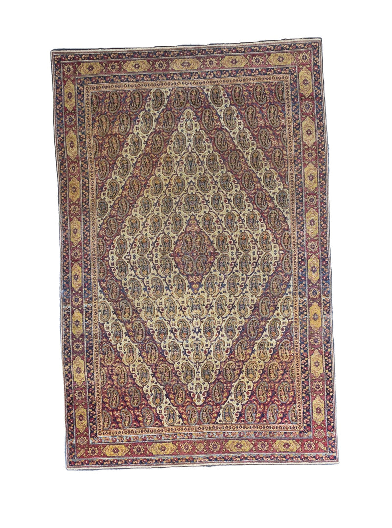 Fine Antique Tabriz Wool Rug 4'3