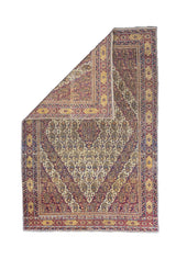 Fine Antique Tabriz Wool Rug 4'3" x 6' 7"