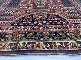 Fine Antique Qashqai Tribal Wool Rug 4'9" x 8' 2''