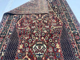 Fine Antique Qashqai Tribal Wool Rug 4'9" x 8' 2''