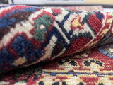 Fine Antique Qashqai Tribal Wool Rug 4'9" x 8' 2''