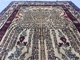 Fine Antique Persian Lavar Kerman Rug 4'1" x 6' 8"