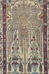 Fine Antique Persian Lavar Kerman Rug 4'1" x 6' 8"