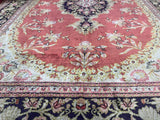 Fine Vintage  Silk Qum 3'4" x 4' 10''