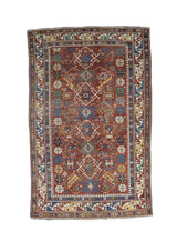 Fine Antique Caucasian Kuba Bijov Wool Rug 3' 11'' x 6' 1''