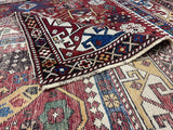 Fine Antique Caucasian Kuba Bijov Wool Rug 3' 11'' x 6' 1''