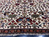 Extremely Fine and Rare Antique  Qashqai Tribal Wool Rug 4' 2'' x 6' 8''
