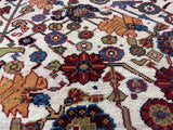 Extremely Fine and Rare Antique  Qashqai Tribal Wool Rug 4' 2'' x 6' 8''