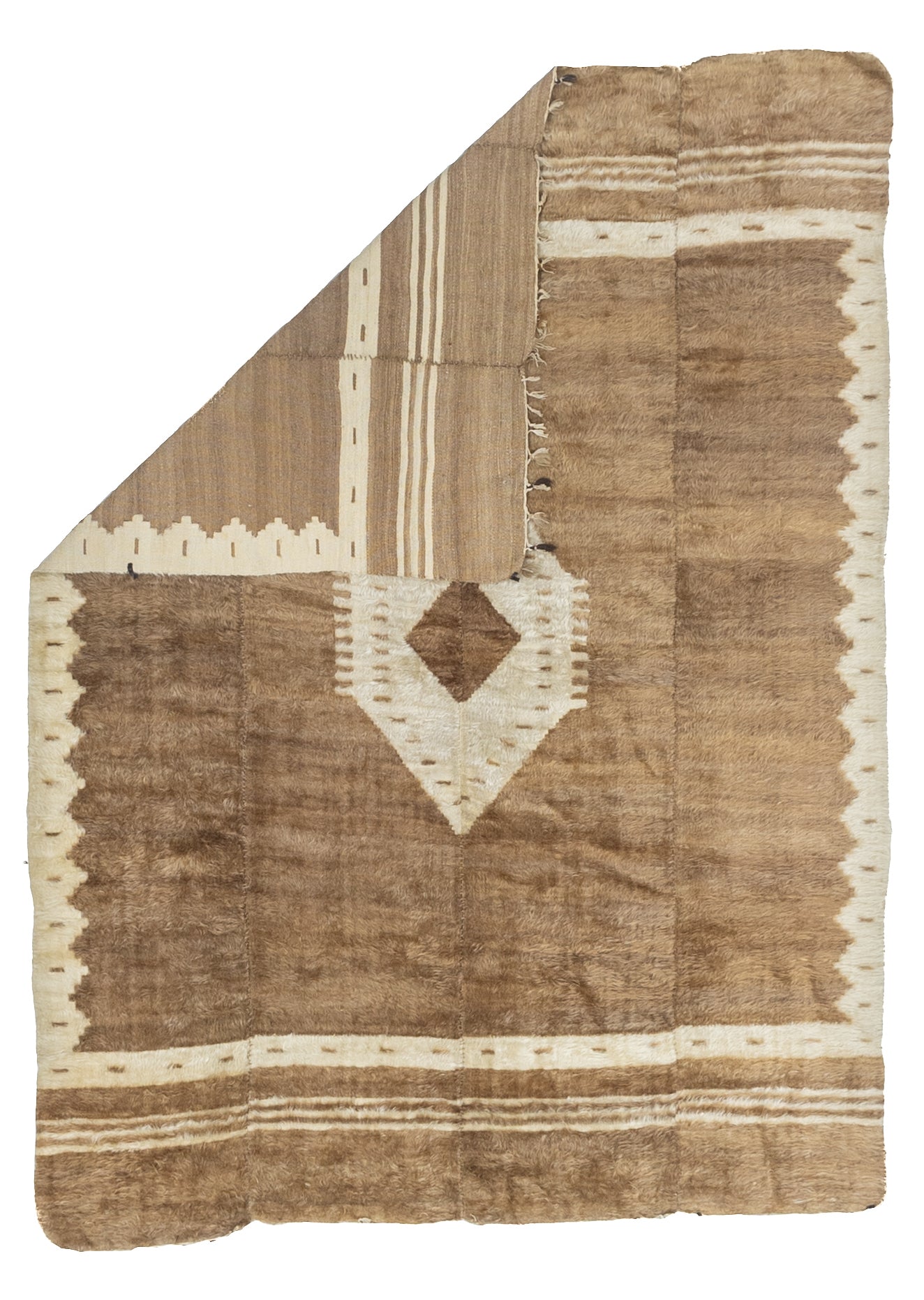 Fine Vintage Moroccan Wool Rug 5'2" x 7' 0"