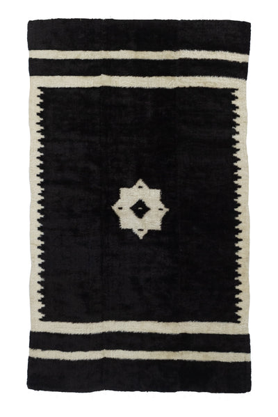 Fine Vintage Moroccan Wool Rug 3'10