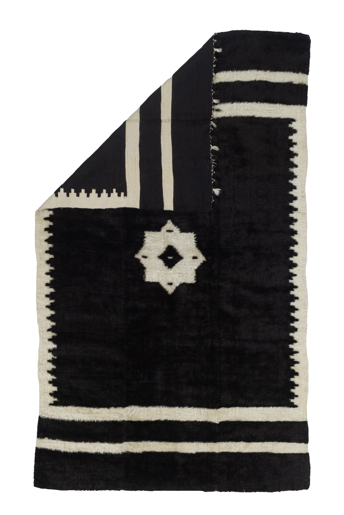 Fine Vintage Moroccan Wool Rug 3'10" x 6' 6"