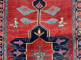 Fine Antique Caucasian Kazak Wool Rug 4'3" x 5' 9''