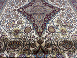 Extremely Fine and Rare Antique Silk Rug 4'2" x 6' 7"