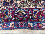 Extremely Fine Antique Silk  Mohtasham Kashan Rug 4'2" x 6' 9"