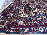 Extremely Fine Antique Silk  Mohtasham Kashan Rug 4'2" x 6' 9"