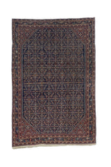 Fine Antique Farahan Rug 4'3" x 6' 2"