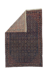 Fine Antique Farahan Rug 4'3" x 6' 2"