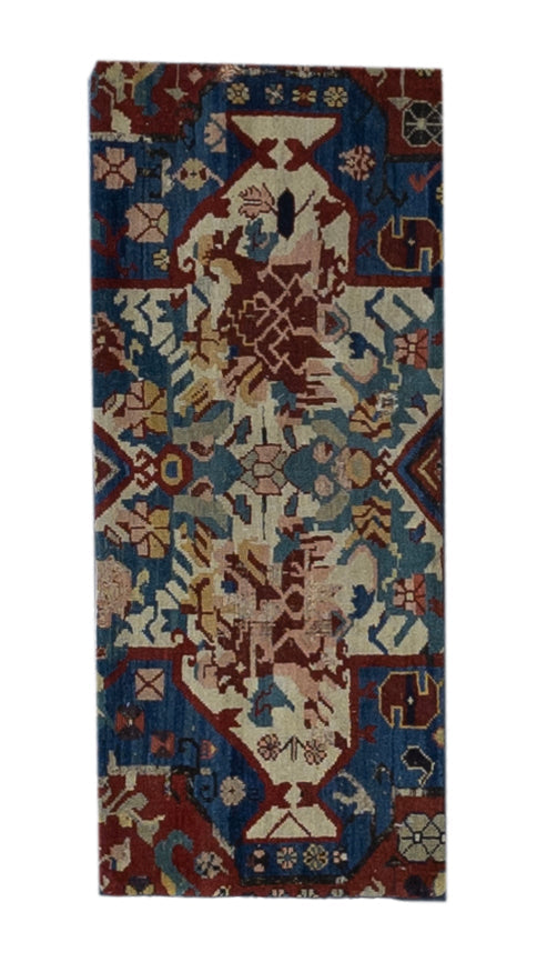 Fine Antique Zehour Fragment Pillow 1' 4'' x 3' 5''