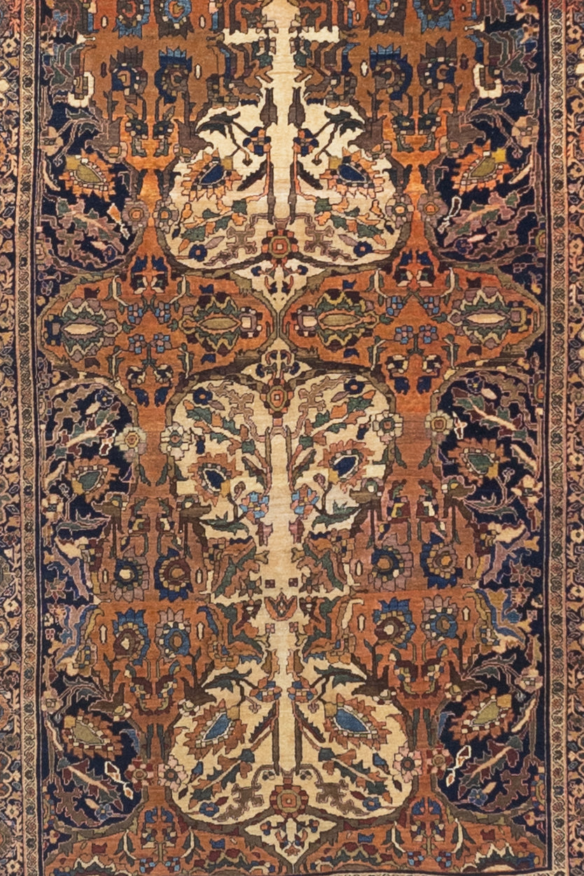 Fine Antique Farahan Sarouk Rug 4'3" x 6' 4"