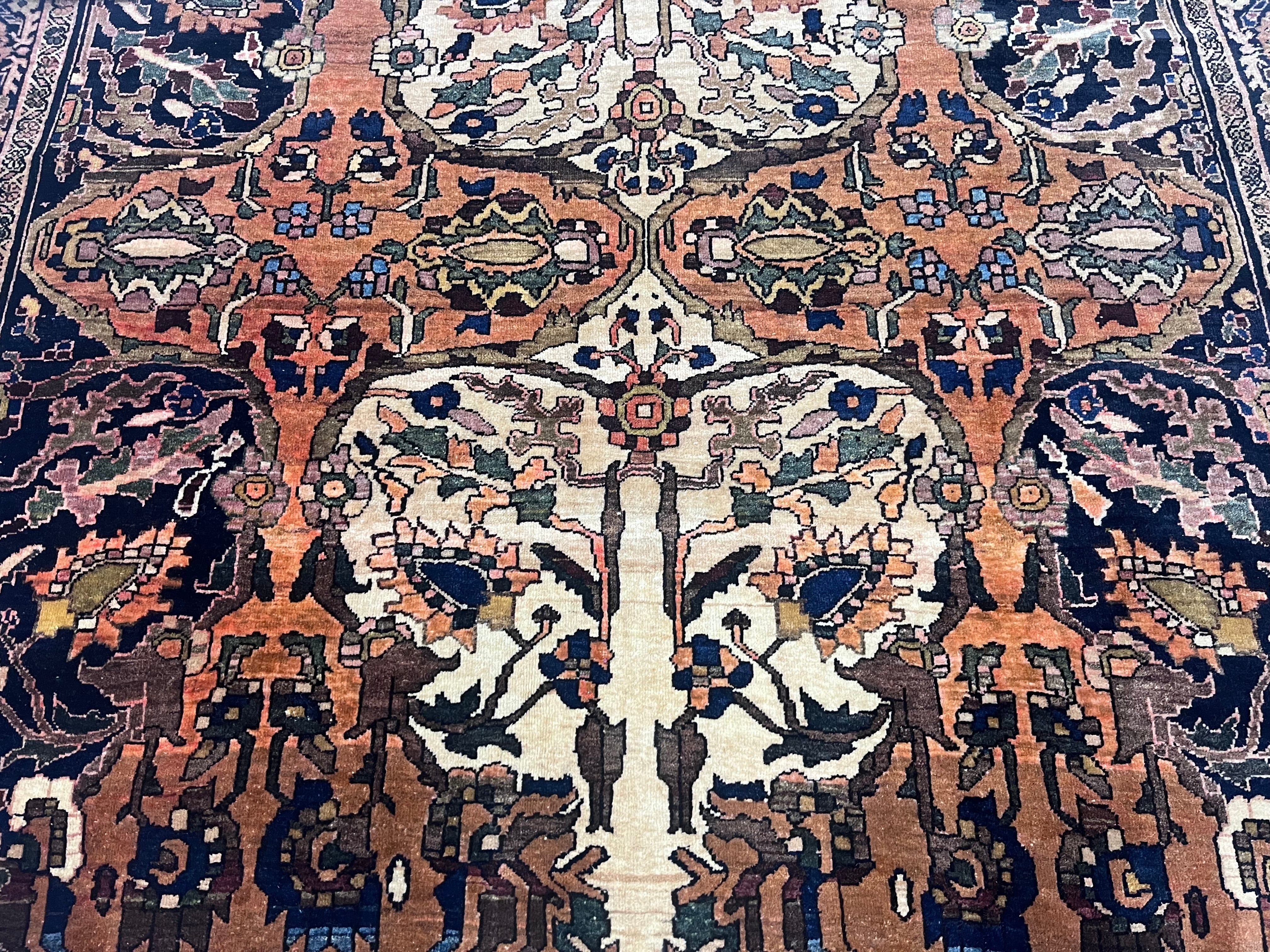 Fine Antique Farahan Sarouk Rug 4'3" x 6' 4"