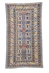 Fine Antique Caucasian Shirvan Wool Rug 3'8" x 6' 10''