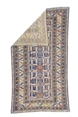 Fine Antique Caucasian Shirvan Wool Rug 3'8" x 6' 10''