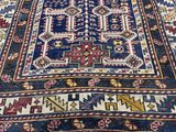 Fine Antique Caucasian Shirvan Wool Rug 3'8" x 6' 10''