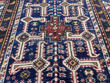 Fine Antique Caucasian Shirvan Wool Rug 3'8" x 6' 10''