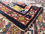 Fine Antique Caucasian Perpedil 3'9" x 4' 8"