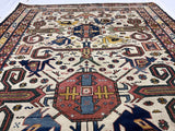 Fine Antique Caucasian Perpedil 3'9" x 4' 8"