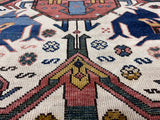Fine Antique Caucasian Perpedil 3'9" x 4' 8"