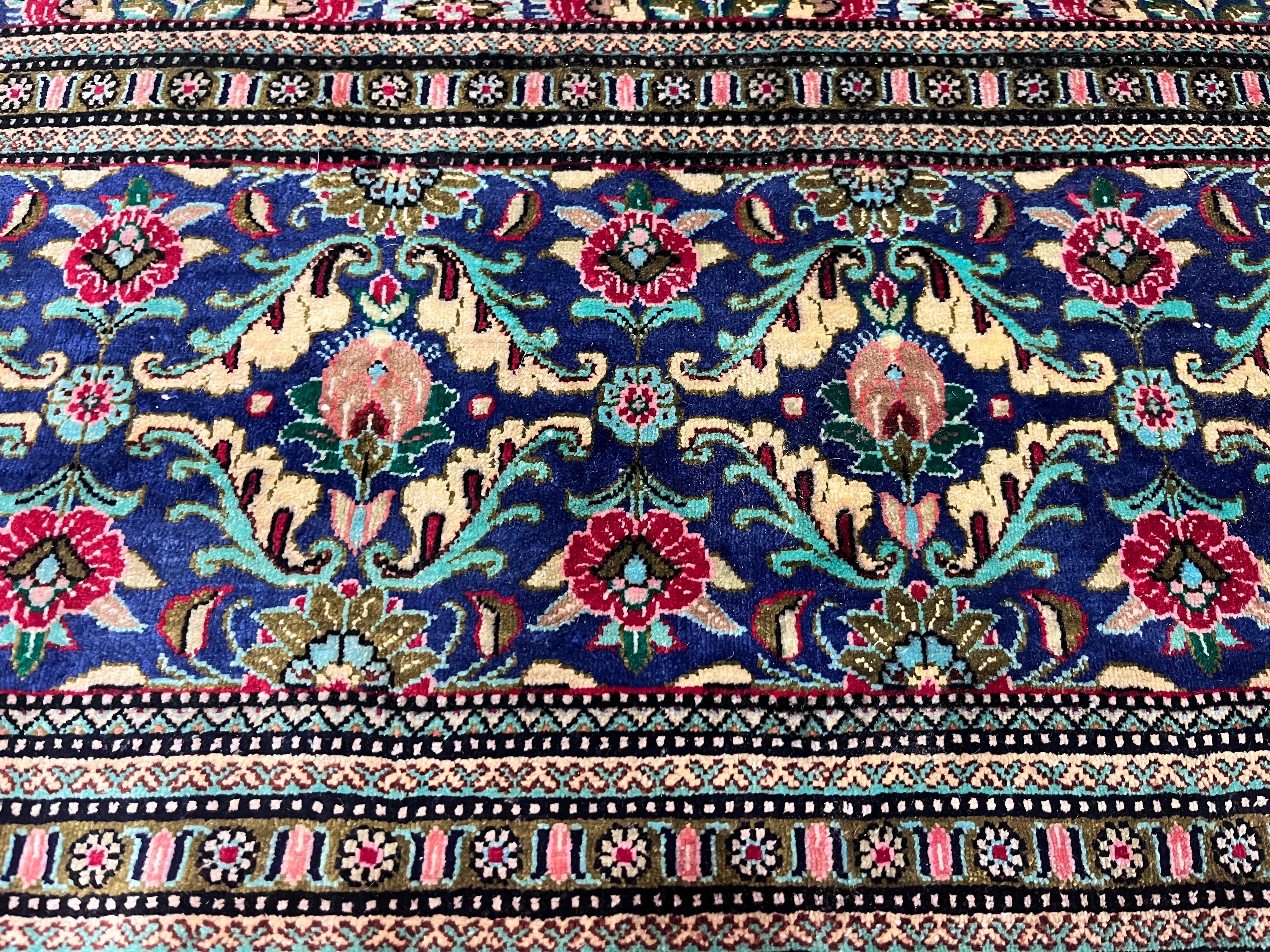Extremely Fine  Silk Qum Rug 6'4" x 6' 5''