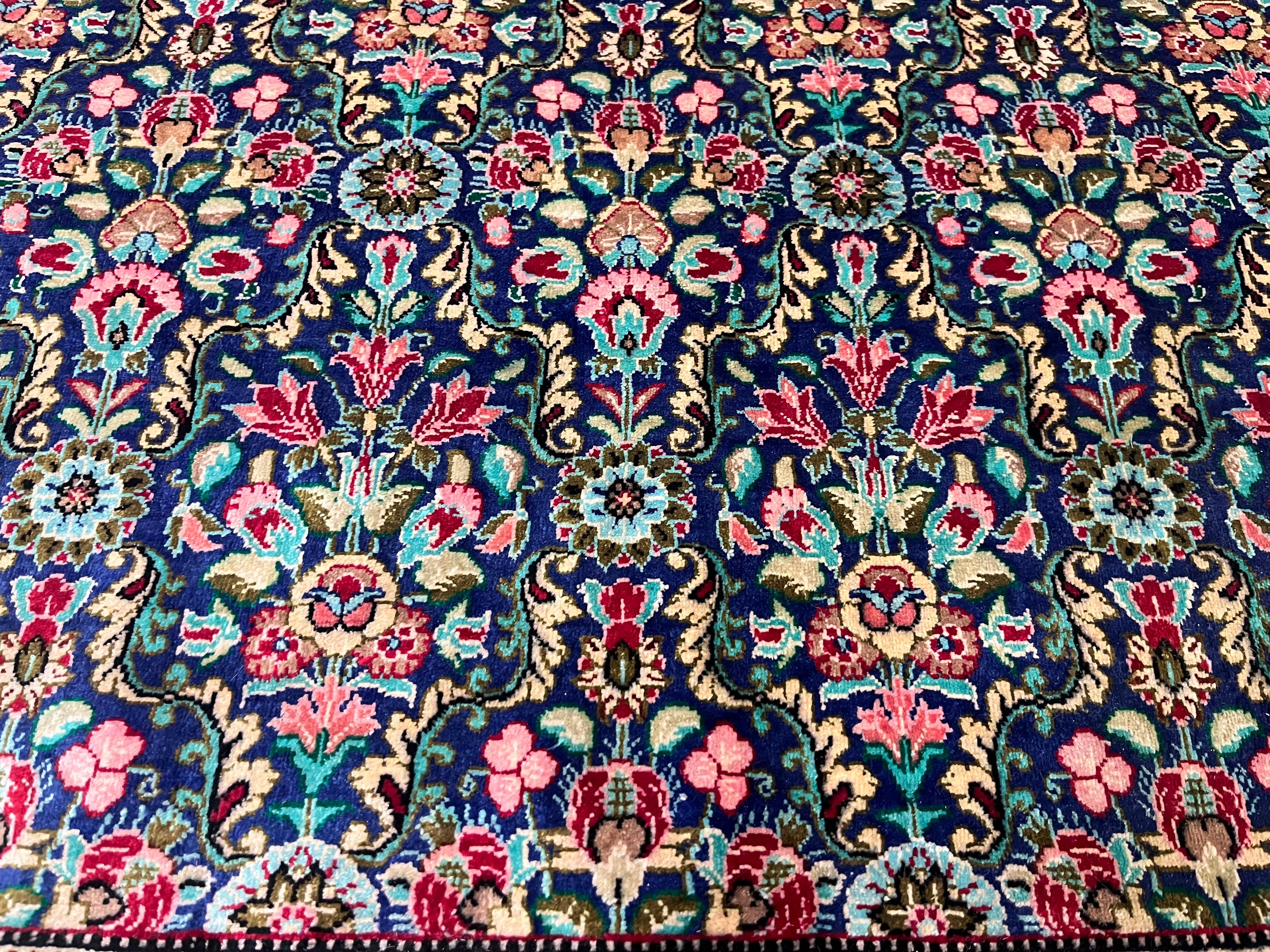 Extremely Fine  Silk Qum Rug 6'4" x 6' 5''