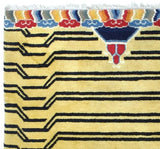 Antique Tibetan Wool Rug 4'10" x 6' 3"