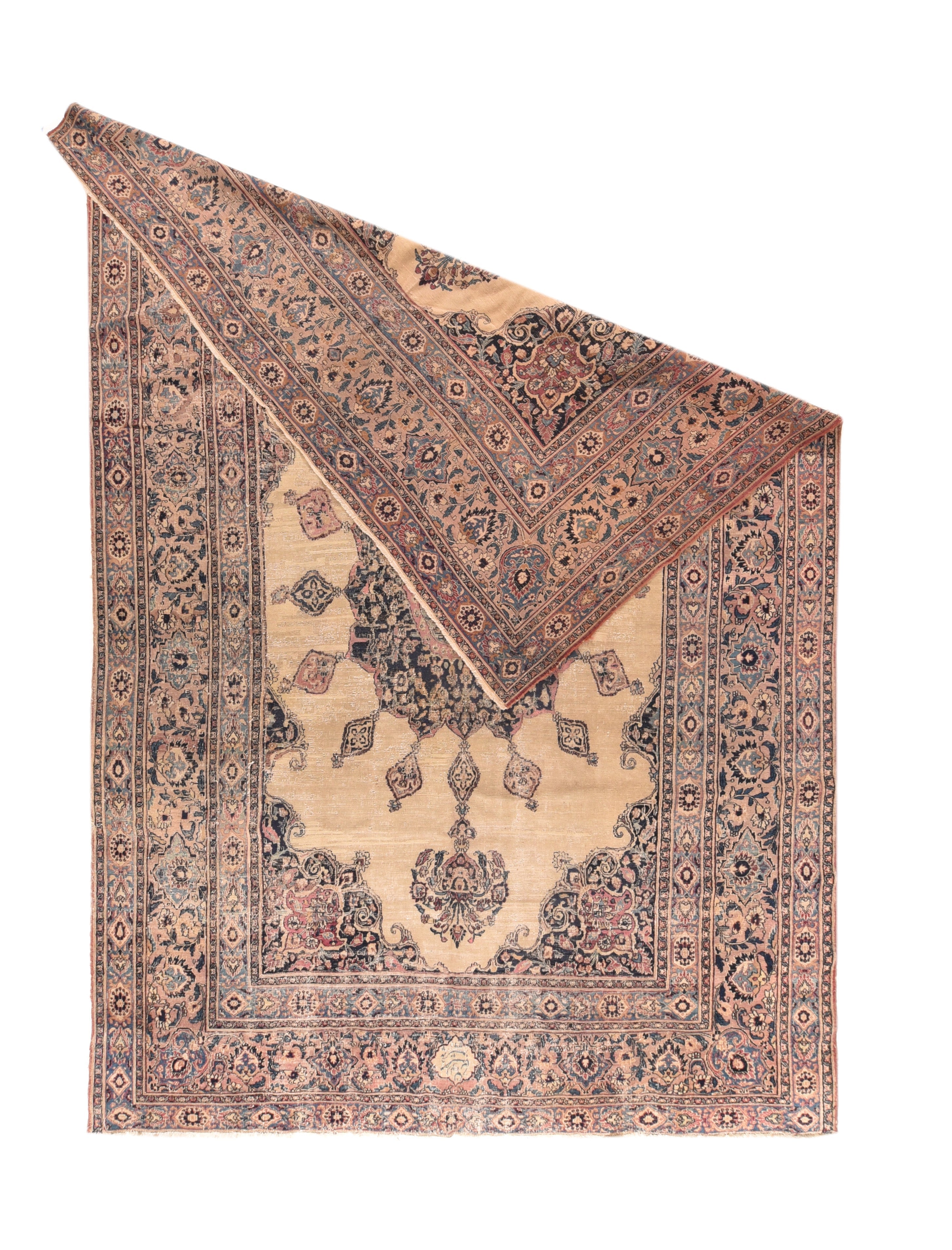 Antique Khorasan Rug 9'9'' x 14'10''