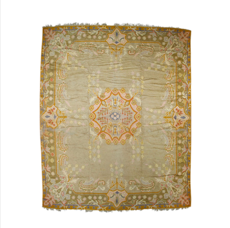 Fine Antique Oushak Rug 12' 3'' x 15' 2''