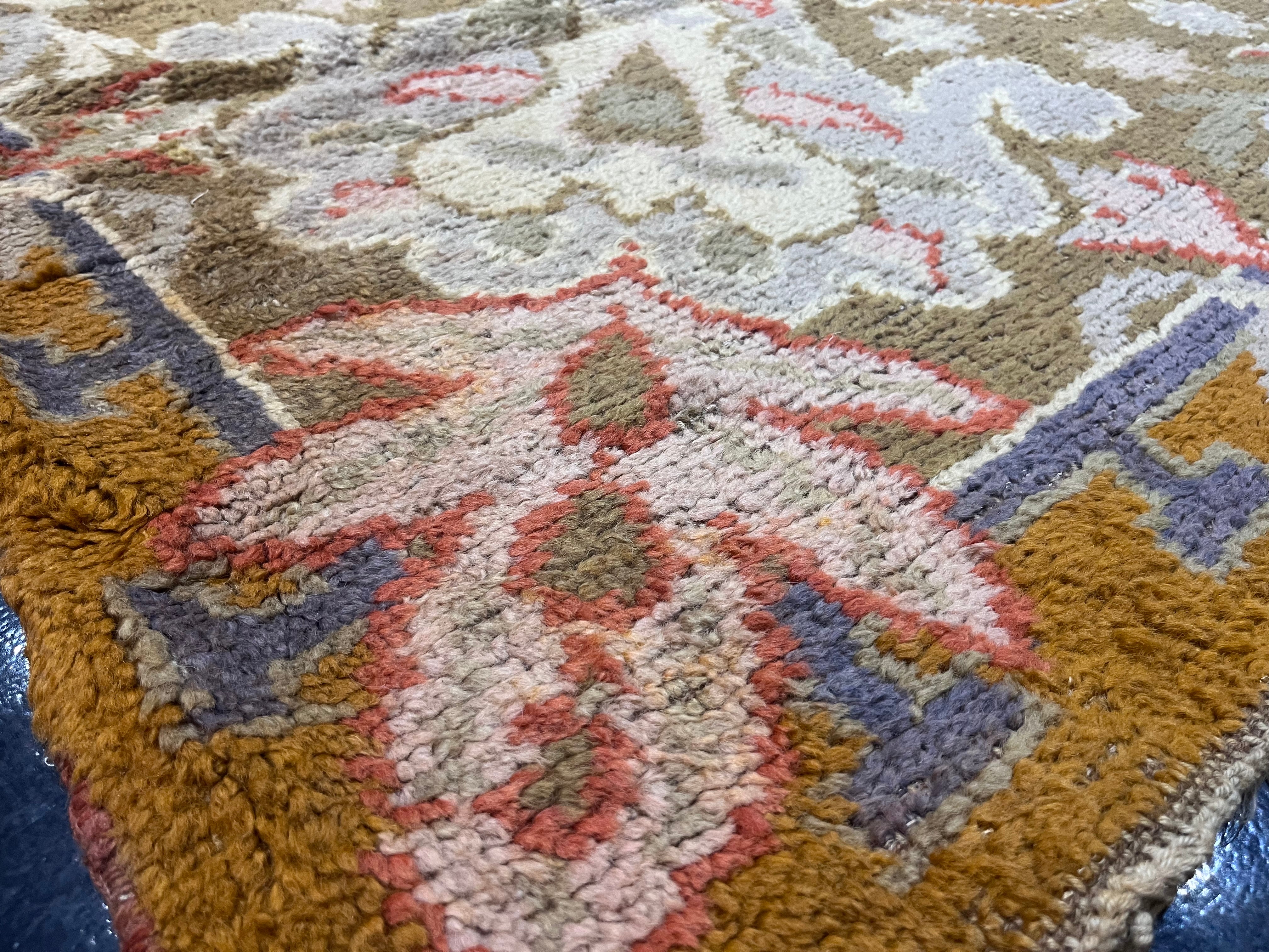 Fine Antique Oushak Rug 12' 3'' x 15' 2''