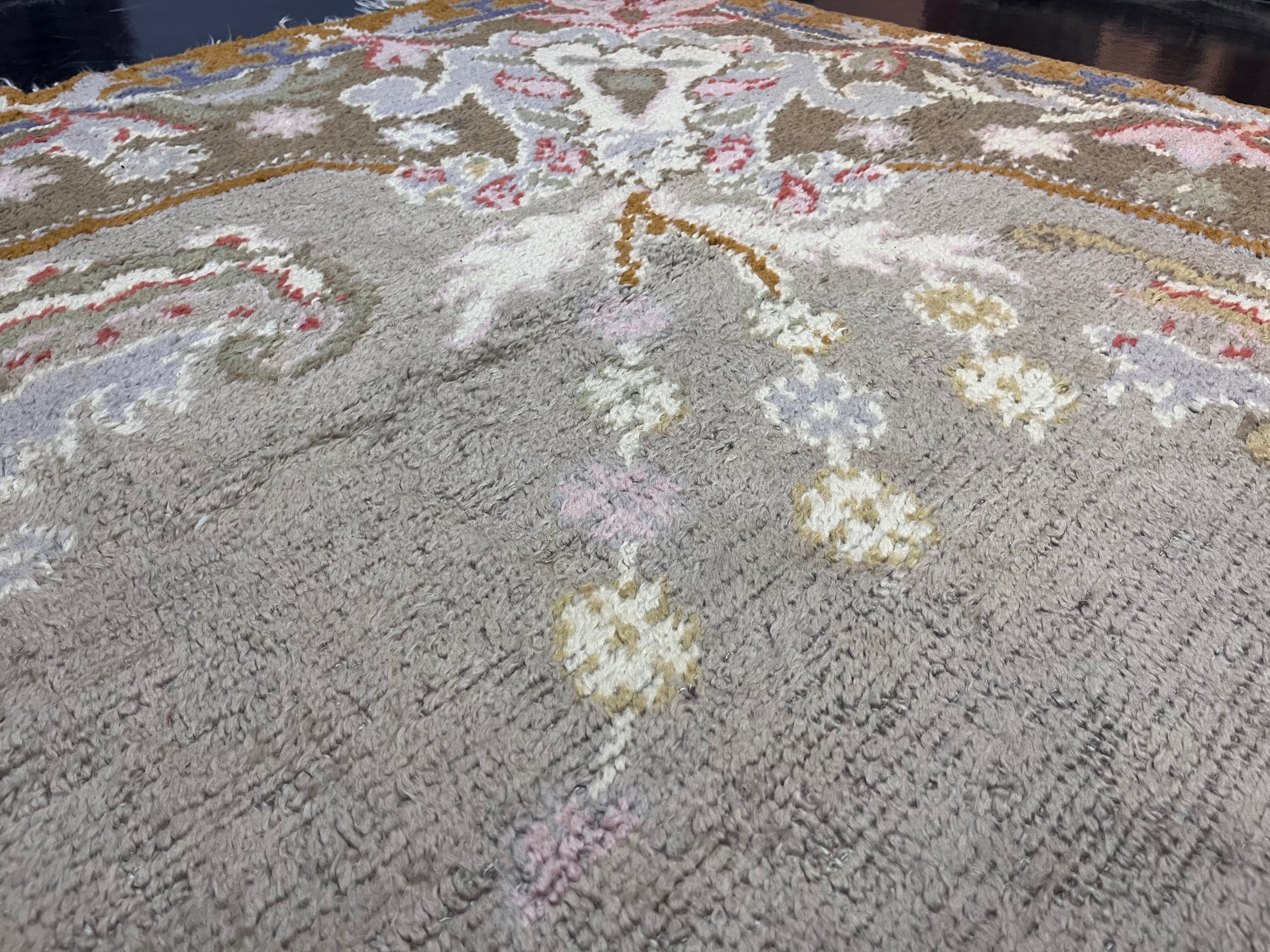 Fine Antique Oushak Rug 12' 3'' x 15' 2''