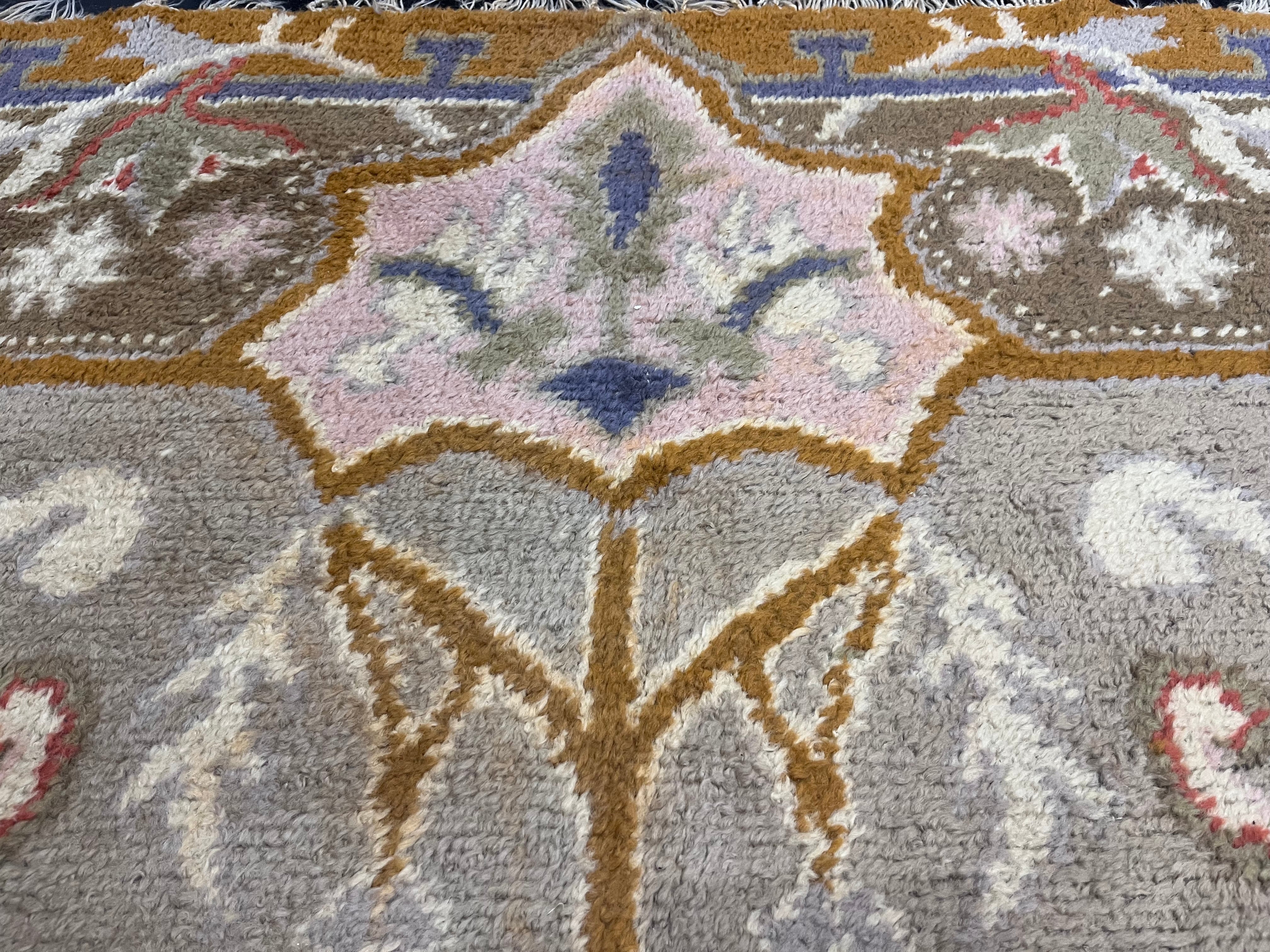 Fine Antique Oushak Rug 12' 3'' x 15' 2''