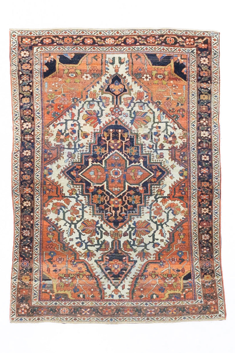 Antique  Farahan Sarouk 3' 3'' x 4' 7''