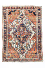 Antique  Farahan Sarouk 3' 3'' x 4' 7''
