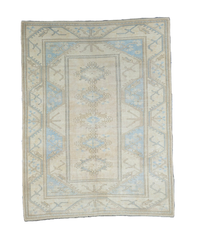 Fine Vintage Turkish Smirk 6' 8'' x 8' 8''