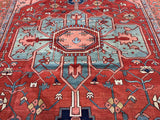 Fine Antique  Serapi Wool Rug 9' 1'' x 11' 3''
