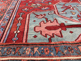 Fine Antique  Serapi Wool Rug 9' 1'' x 11' 3''