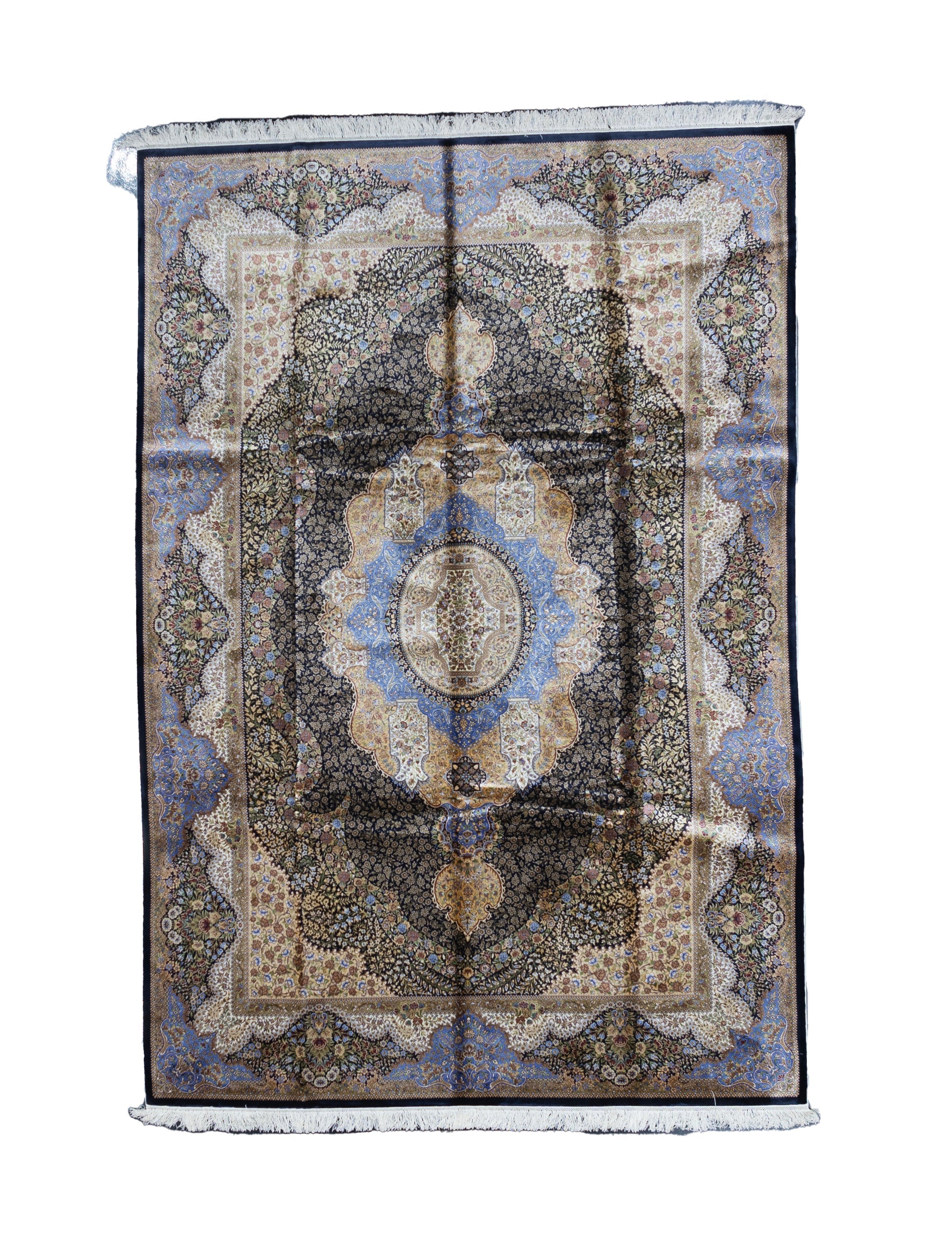 Design Silk Rug 6' 4" x 9' 7"